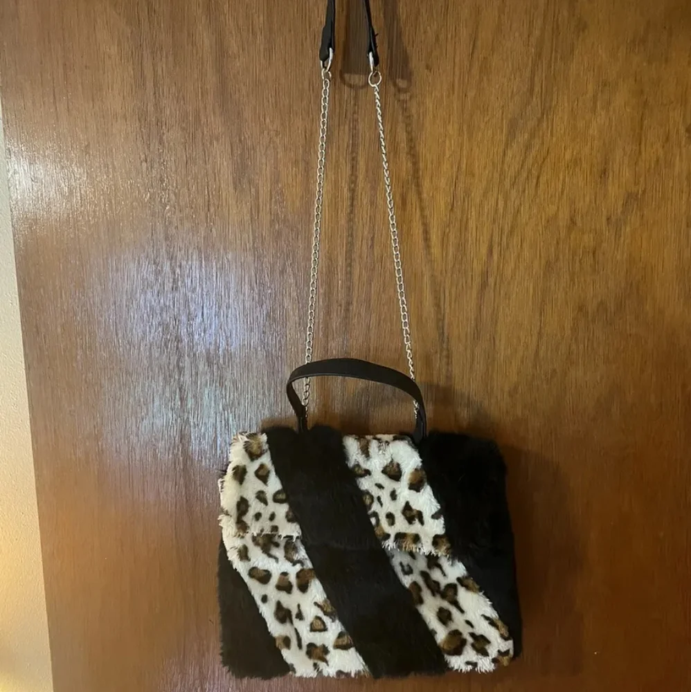 VENUS Animal Print Fold Over Purse